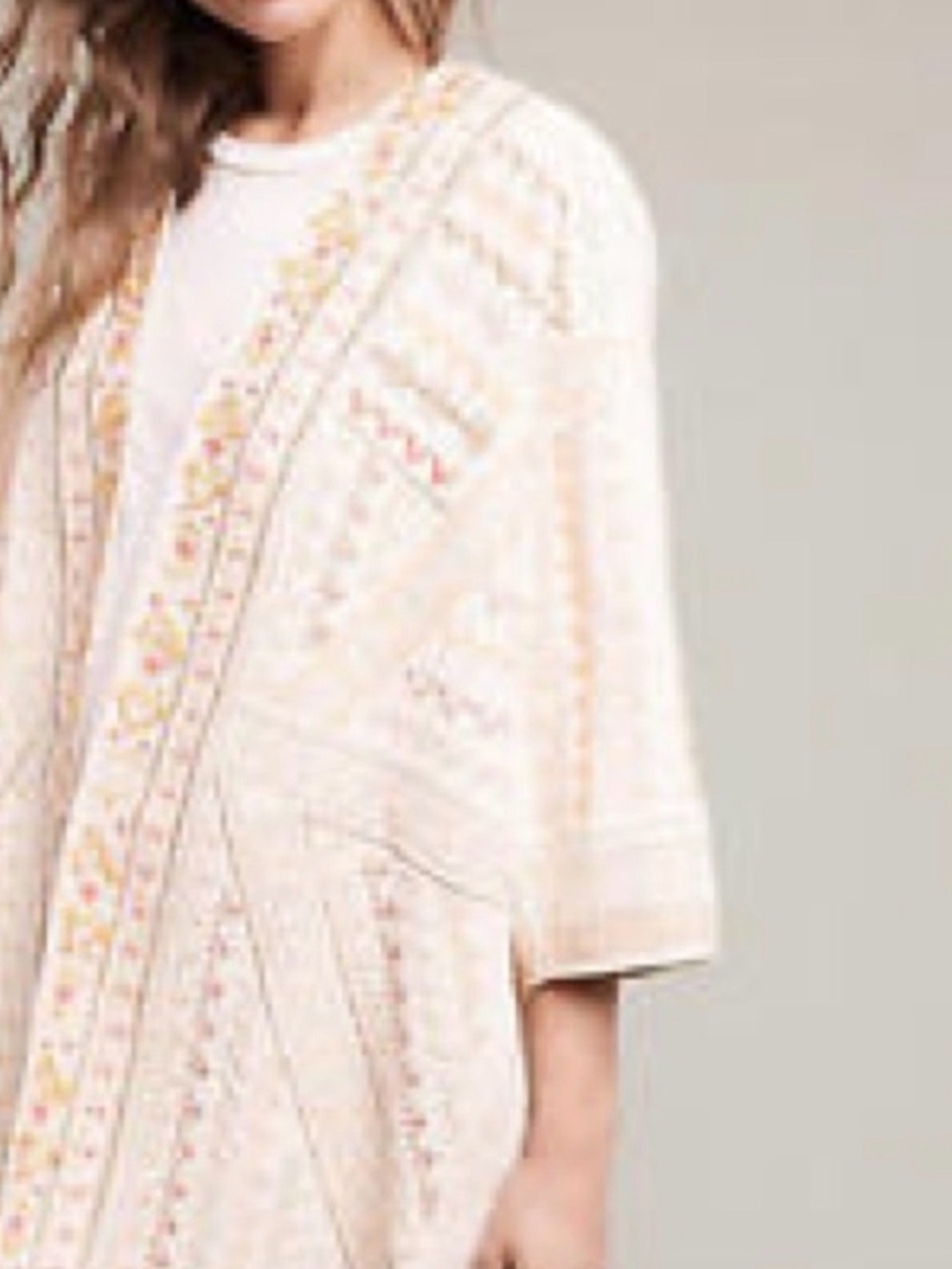 Anthropologie Bl^nk London Paloma Embroidered Kimono Jacket - Picture 2 of 13